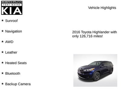 2016 Toyota Highlander XLE V6