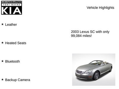 2003 Lexus SC 430