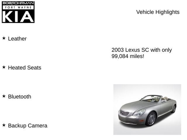 2003 Lexus SC 430