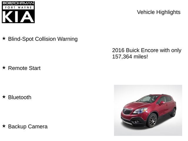 2016 Buick Encore Sport Touring