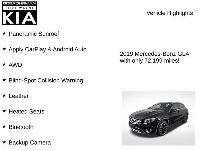 2019 Mercedes-Benz GLA GLA 250 4MATIC®