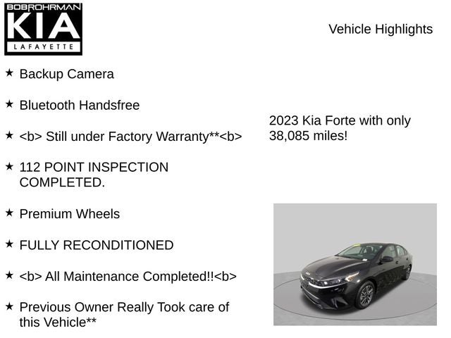 2023 Kia Forte LXS