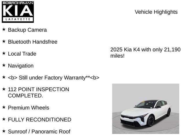 2025 Kia K4 GT-Line