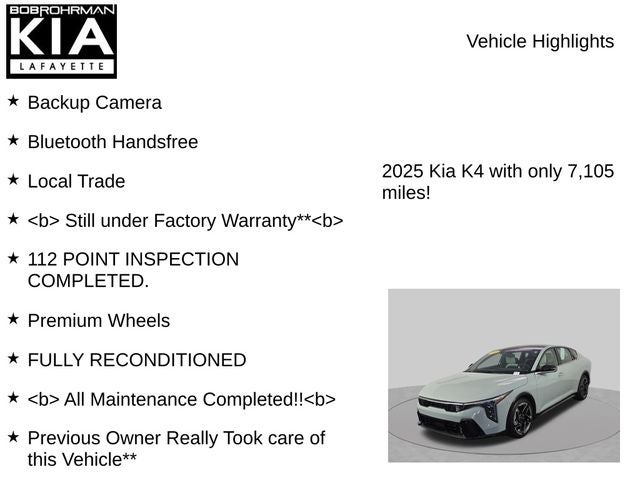 2025 Kia K4 GT-Line