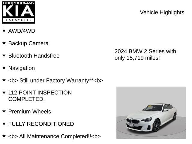 2024 BMW 2 Series 230i xDrive