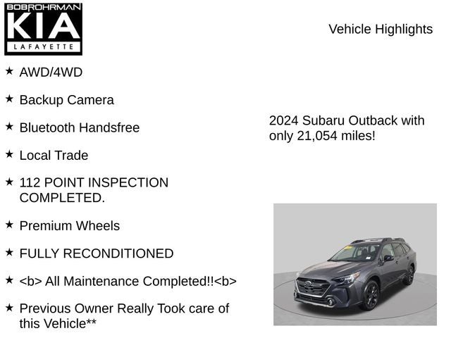 2024 Subaru Outback Onyx Edition XT