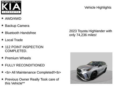 2023 Toyota Highlander XSE