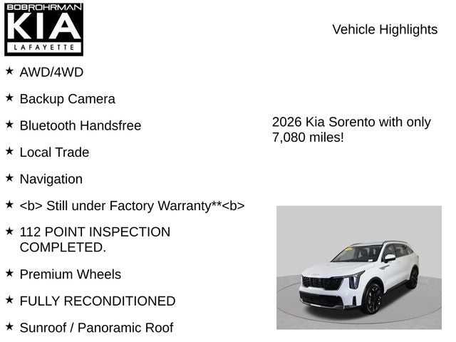 2026 Kia Sorento EX