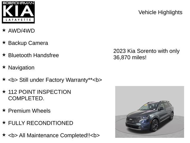 2023 Kia Sorento X-Line EX