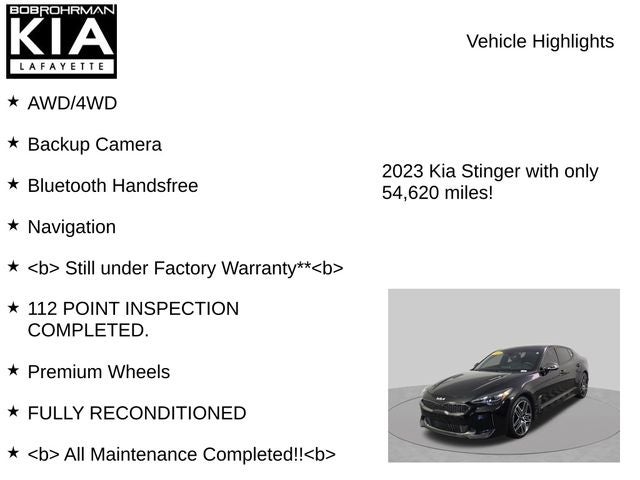 2023 Kia Stinger GT2