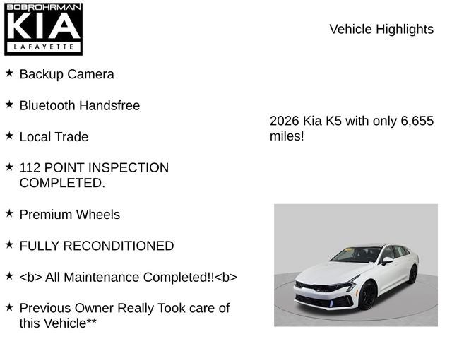 2026 Kia K5 LXS