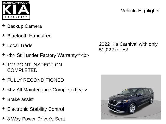 2022 Kia Carnival LXS