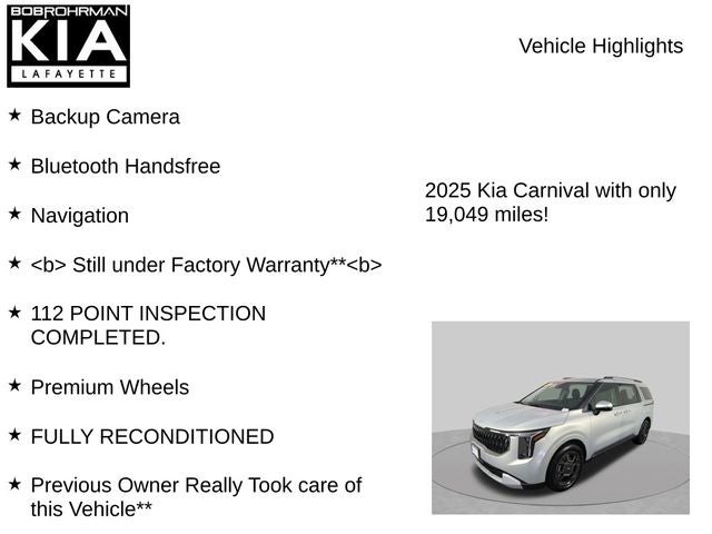 2025 Kia Carnival Hybrid EX