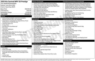 2025 Kia Carnival SX Prestige