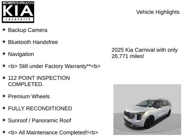 2025 Kia Carnival SX Prestige