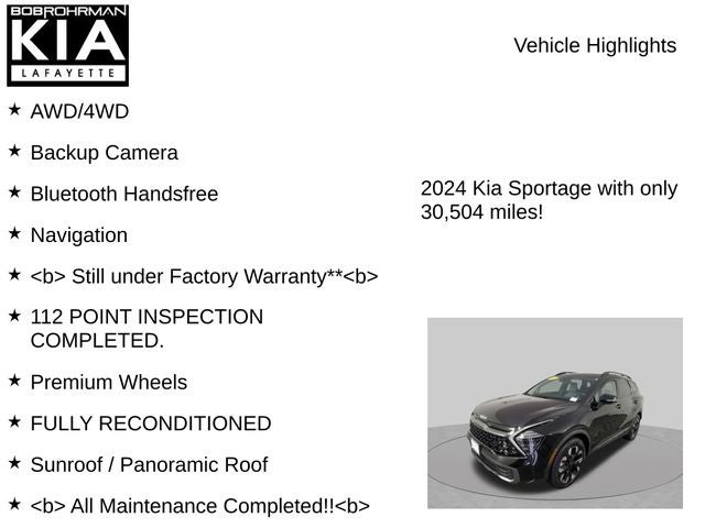 2024 Kia Sportage Plug-In Hybrid X-Line
