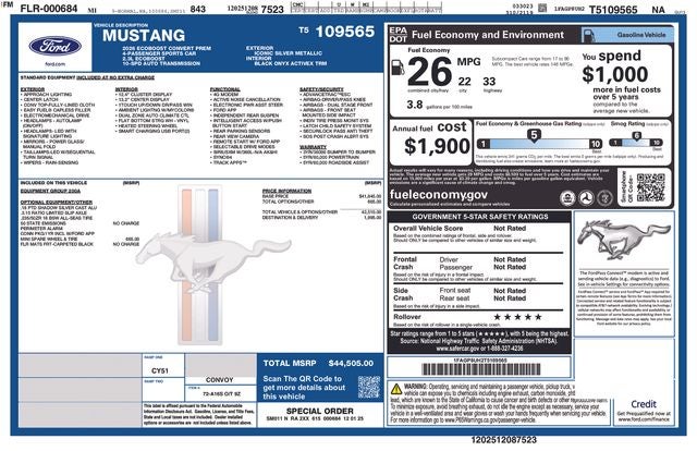 2026 Ford Mustang EcoBoost Premium