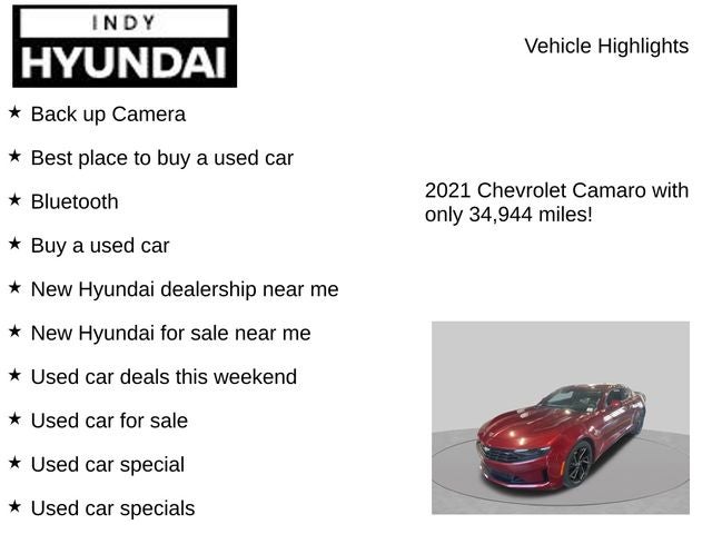 2021 Chevrolet Camaro 1LS