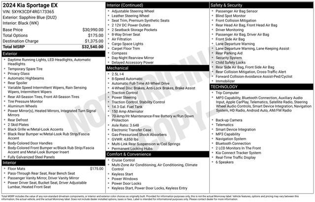 2024 Kia Sportage EX