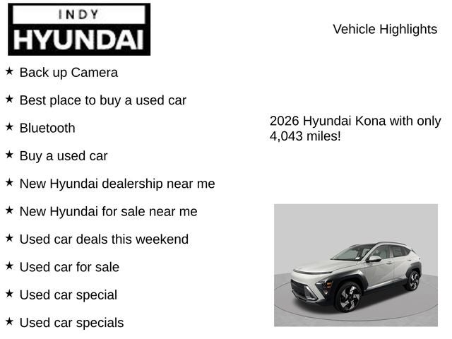 2026 Hyundai Kona Limited