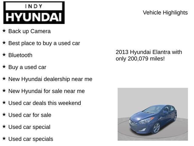 2013 Hyundai Elantra GT Base