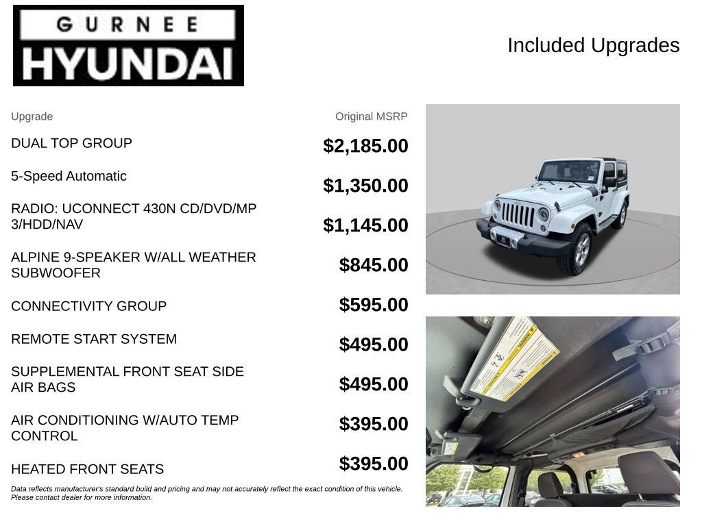 2015 Jeep Wrangler Sahara