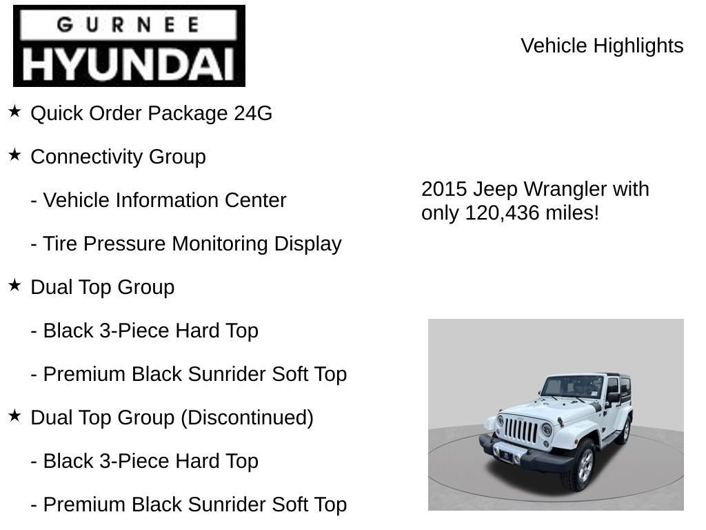 2015 Jeep Wrangler Sahara