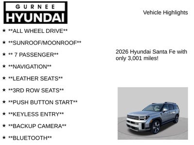 2026 Hyundai Santa Fe Hybrid Limited