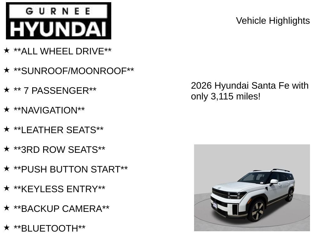 2026 Hyundai Santa Fe Limited