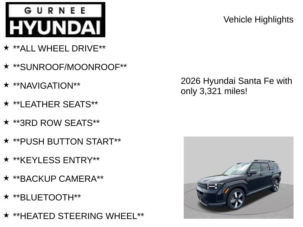 2026 Hyundai Santa Fe Limited