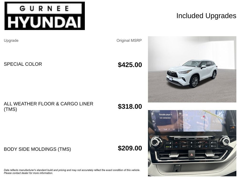 2022 Toyota Highlander Platinum