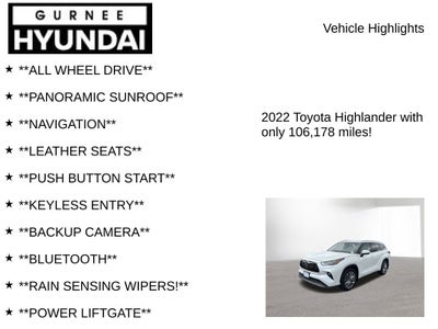 2022 Toyota Highlander Platinum