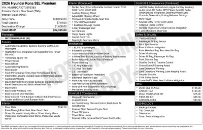 2026 Hyundai Kona SEL Premium
