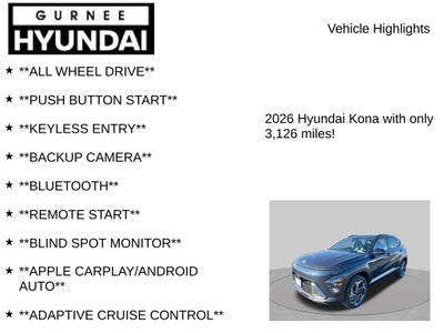 2026 Hyundai Kona SEL Premium