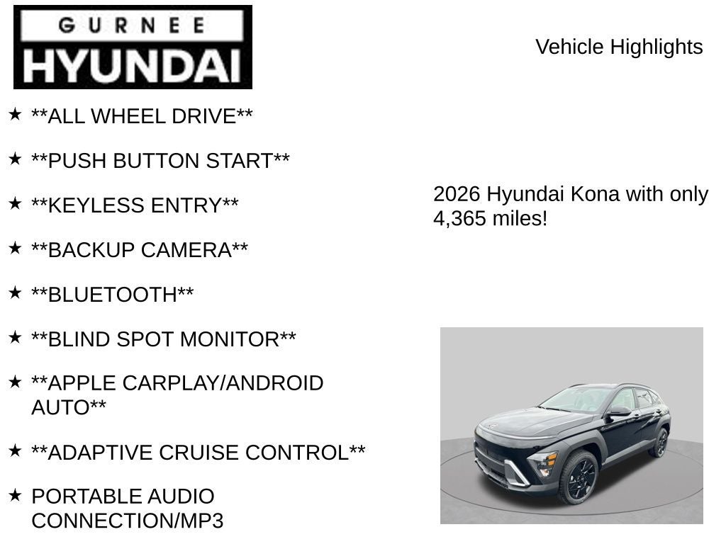 2026 Hyundai Kona SEL Sport