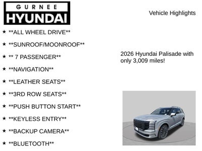 2026 Hyundai Palisade Calligraphy