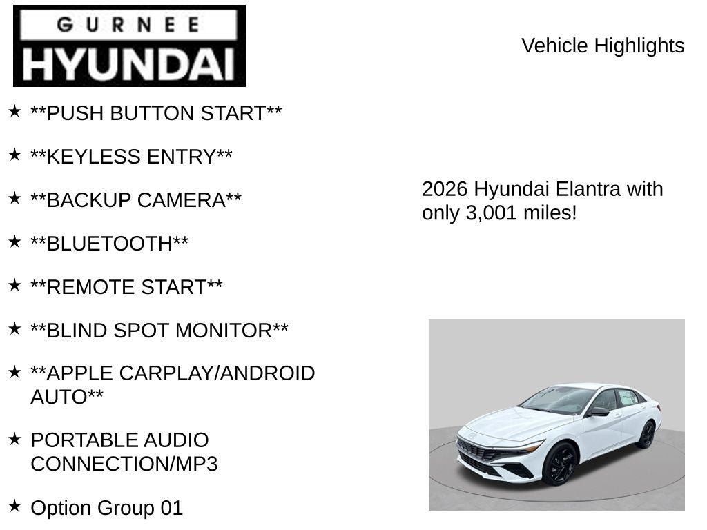 2026 Hyundai Elantra SEL Sport