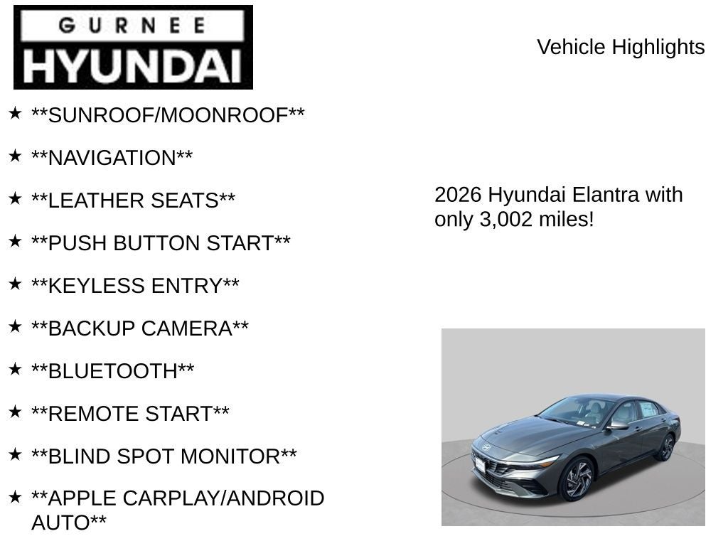 2026 Hyundai Elantra Limited
