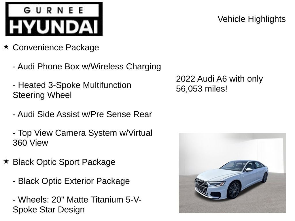 2022 Audi A6 3.0T Premium Plus quattro