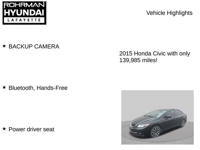 2015 Honda Civic EX-L