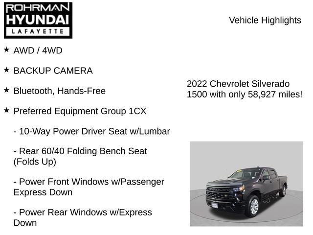 2022 Chevrolet Silverado 1500 Custom