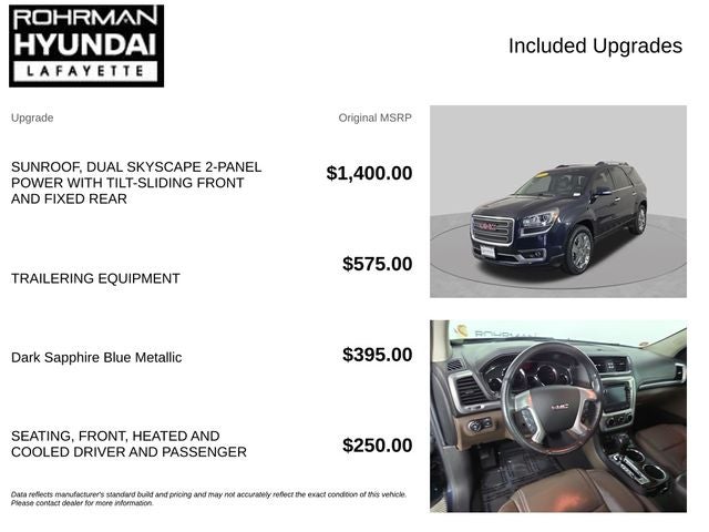 2017 GMC Acadia Limited Limited
