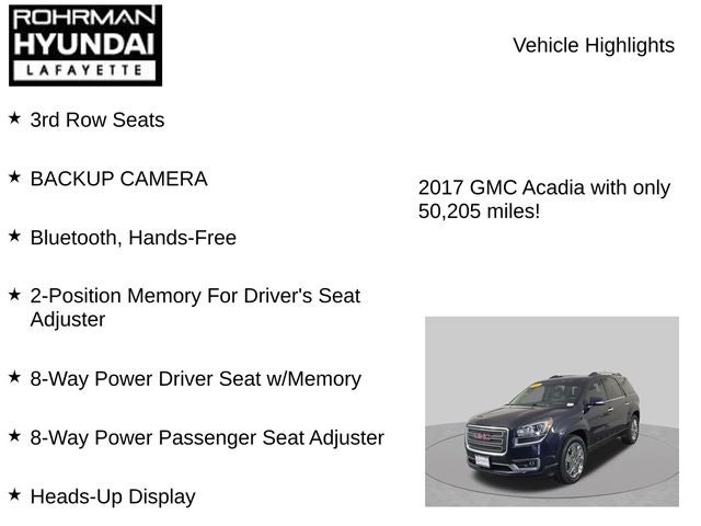 2017 GMC Acadia Limited Limited