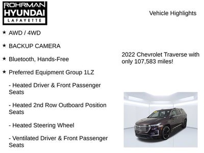2022 Chevrolet Traverse Premier
