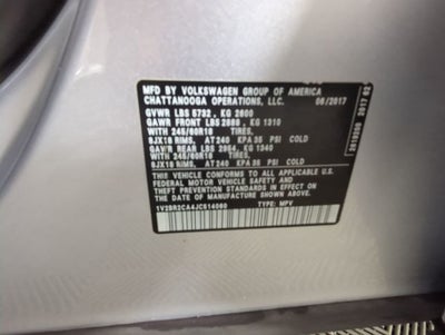 2018 Volkswagen Atlas 3.6L V6 Launch Edition
