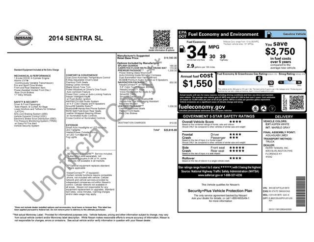2014 Nissan Sentra SL