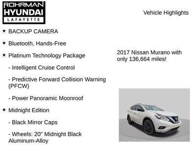 2017 Nissan Murano Platinum