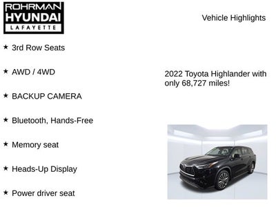 2022 Toyota Highlander Platinum