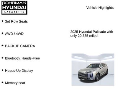 2025 Hyundai Palisade Calligraphy