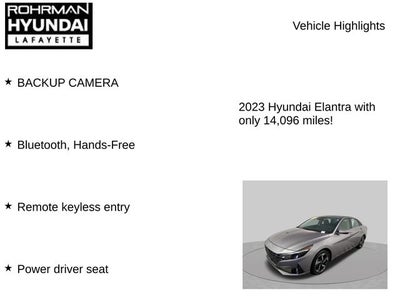 2023 Hyundai Elantra Limited